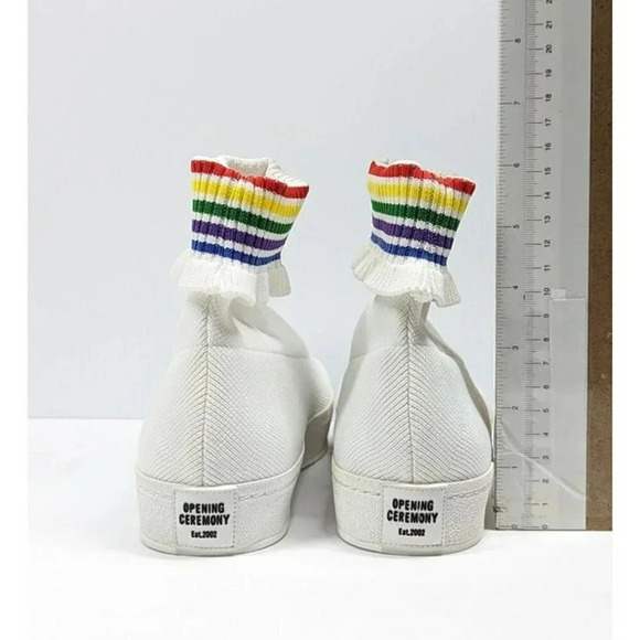 Opening Ceremony Women's Bobby Ruffled Sock Slip-On Sneakers Size 36 (MSRP $250) - Picture 8 of 11